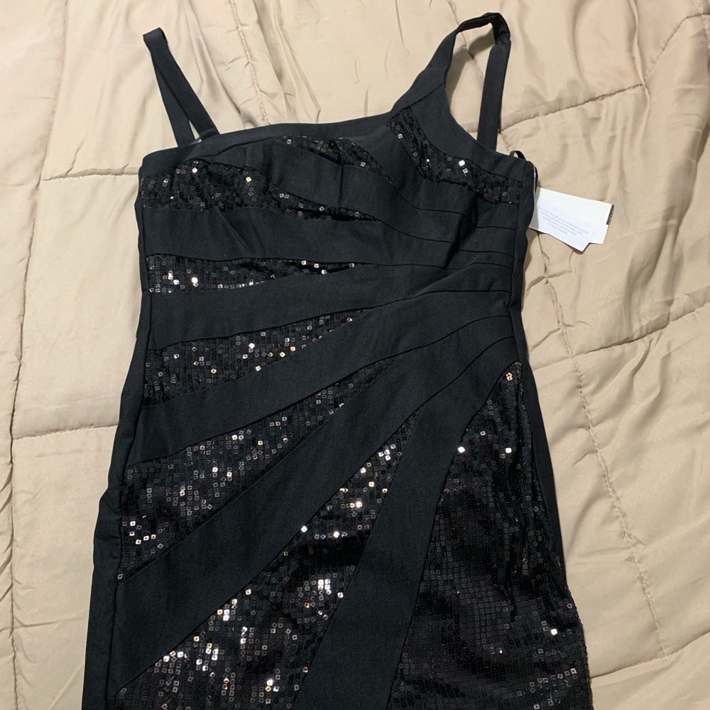 Little black dress with shimmer